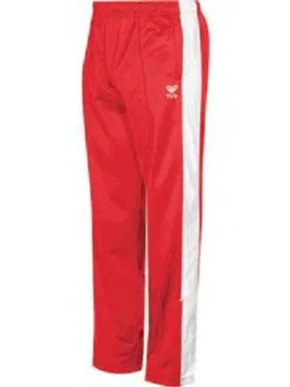 TYR Alliance Women’s Warm-up Pants, Size M,  Red/ White